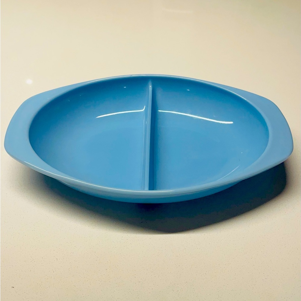 Pyrex Delphite Vintage Split Casserole Dish In Beautiful Condition